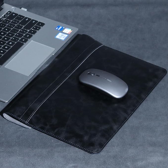 13 Inch Leather Laptop Sleeve Compatible with MacBook Neo 13" 2026 & MacBook Air/Pro 13" (M5/M4/M3/M2/M1, 2025-2018), Magnetic Buckle Closure Protective Case Cover,Black