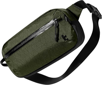 tomtoc 3.5L X-Pac Sling Bag with RFID Blocking, Crossbody Bag Minimalist Chest Shoulder Pack for Men/Women, Water-resistant Lightweight Casual Funny Pack for Travel/Daily Commute
