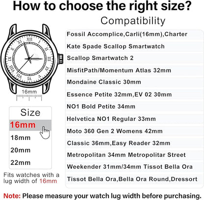 DaQin 3 Pack Nylon Watch Bands Compatible with 16mm 18mm 20mm 22mm Quick Release Watch Band, Adjustable Soft Stretchy Solo Loop Strap Elastic Braided Relacement Wristband for Men Women