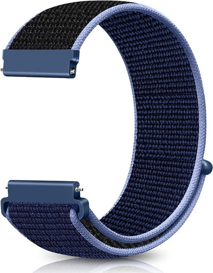 18mm Nylon Sport Quick Release Watch Bands Compatible with Garmin Venu 4 41mm/3S 41mm/Venu 2S/Vivoactive 4S/Vivomove 3S/Active S/Forerunner 265S(42mm)/255S/Fossil Women's Gen 6 42mm/5E 42mm Women Men