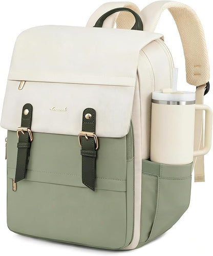 LOVEVOOK Travel Laptop Backpack Purse for Women Fashion Vintage Computer Backpack 15.6 Inch Large Teacher Nurse Backpack Casual Daypack for Business Work College
