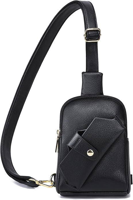 INICAT Small Sling Bag for Women Everyday & Travel Crossbody Bags Lightweight Cross Body Purses Vegan Leather