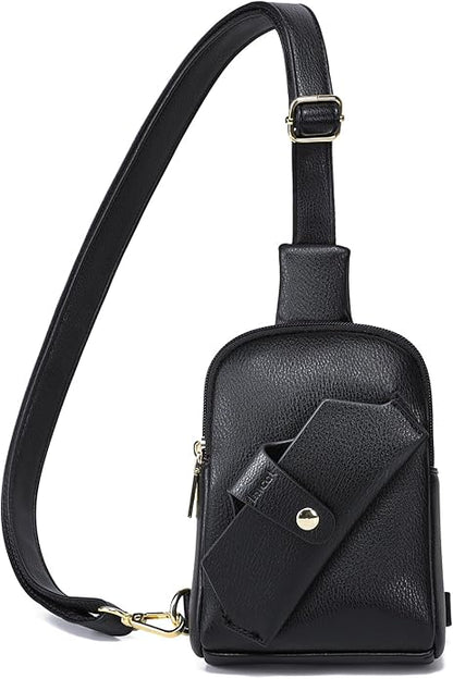 INICAT Small Sling Bag for Women Everyday & Travel Crossbody Bags Lightweight Cross Body Purses Vegan Leather