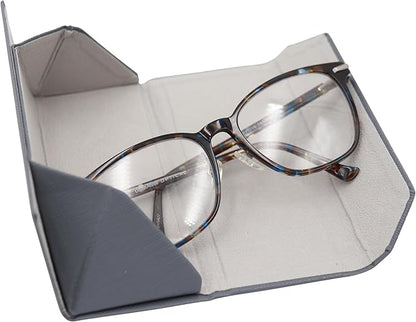 Real Sic Glasses Case for Men and Women - Magnetic Folding Hard Shell Sunglass Holder - Inspired by Solid Color