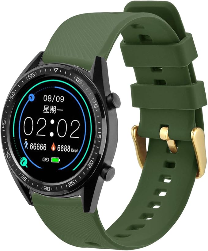 BISONSTRAP Watch Strap 18mm 19mm 20mm 21mm 22mm, Quick Release Silicone Watch Bands for Men Women
