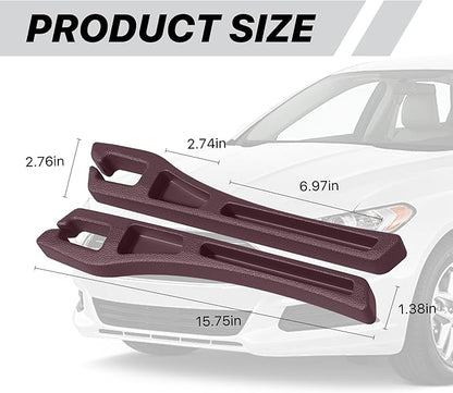 Car Seat Gap Filler Organizer, 2PCS Multifunctional Vehicle Fill Gap Blocker with Storage Slot Between Seat & Console, Anti-Drop Auto Interior Organization, Universal for SUV Truck Sedan(Red)