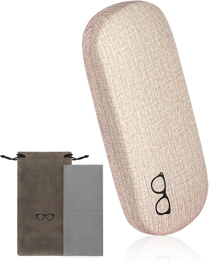 RayLove 3-Pack Hard Shell Eyeglasses Case Large Reading Glasses Hard Case