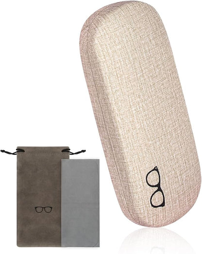 RayLove 3-Pack Hard Shell Eyeglasses Case Large Reading Glasses Hard Case