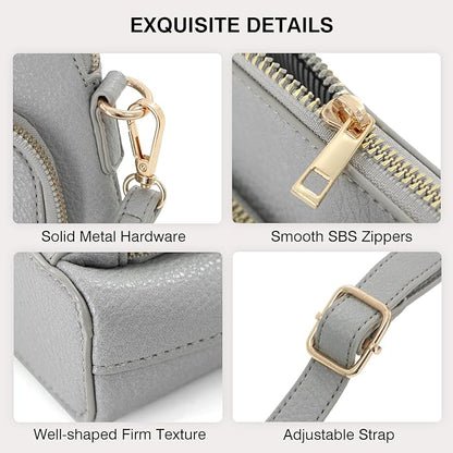 Marvolia Crossbody Bag for Women - PU Leather Shoulder Bag Trendy Small Crossbody Purse Bag for Travel Work Party