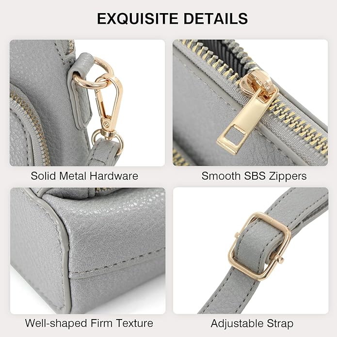 Marvolia Crossbody Bag for Women - PU Leather Shoulder Bag Trendy Small Crossbody Purse Bag for Travel Work Party