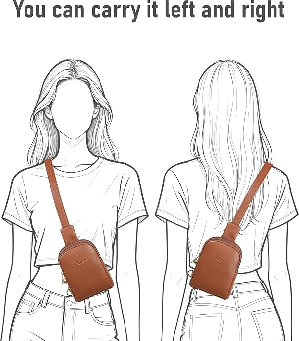 INICAT Small Sling Bag for Women Everyday & Travel Crossbody Bags Lightweight Cross Body Purses Vegan Leather