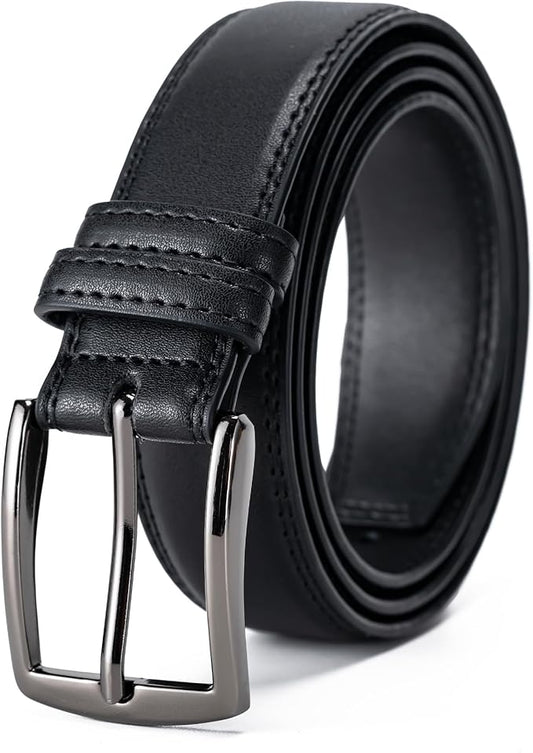 Aegero Mens Belt, Leather Dress Jeans Belt, Fashion & Classic Designs Ideal Match for Work Business and Casual