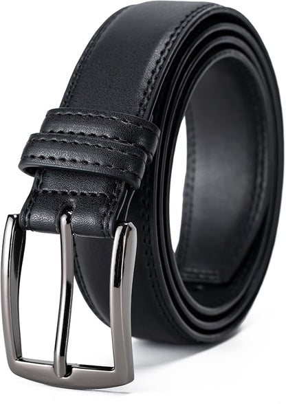 Aegero Mens Belt, Leather Dress Jeans Belt, Fashion & Classic Designs Ideal Match for Work Business and Casual