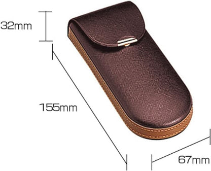 [Amazon.co.jp Limited] Glasses Case, Semi-Hard, Vertical, Compact, Thin, Monocoque, Slim, Portable, Convenient