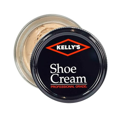Kelly's Beige Shoe Polish 1.5 oz - Professional Leather Shoe Cream