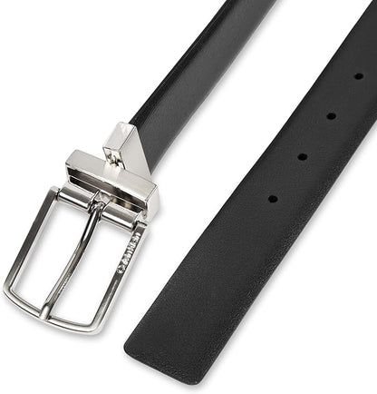 Calvin Klein Men’s Reversible Leather Belt - 2‑in‑1 Versatile Modern Style