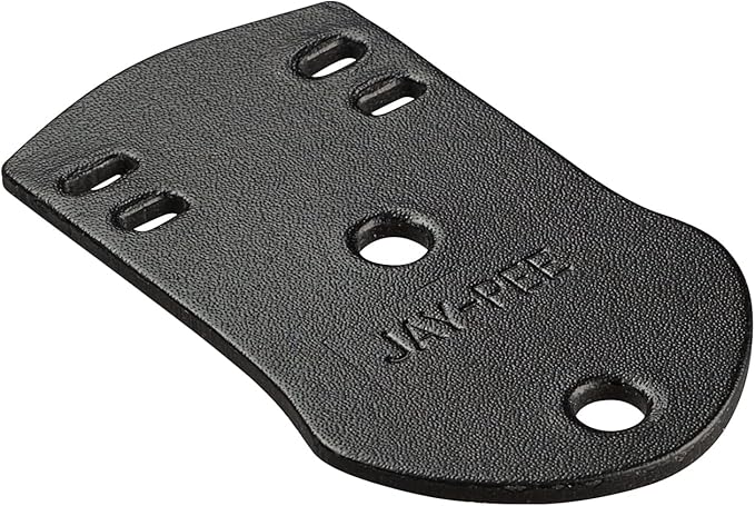 Jay-Pee Police Citation Bar and Badge Holder Two Bars Genuine Leather Black