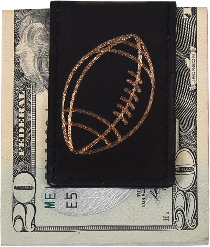 LB LEATHERBOSS Men's New Leather Strong Magnetic Money Clip