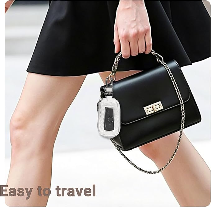 Yuoyar Premium Leather Key Fob Case - Universal Car Key Holder