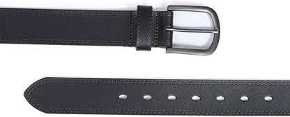 Men's Full Grain Leather Belt for Everyday Casual Jeans, 1.5" Handmade Men Leather Belts with Gift Box