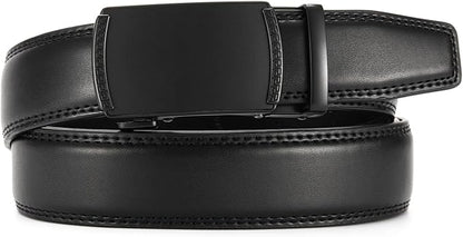CHAOREN Mens Dress Belt - Mens Ratchet Belt Leather for Dress Pant - Micro Adjustable Belts Fit Everywhere