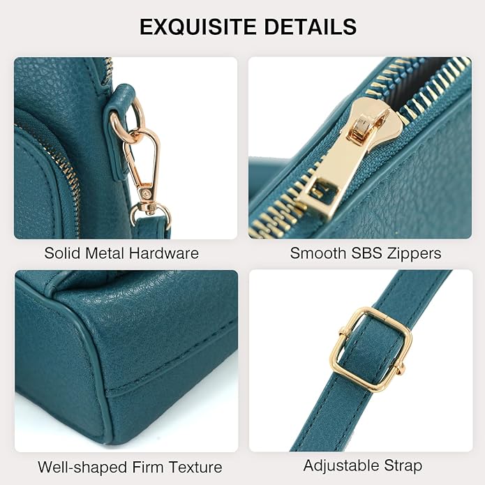 Marvolia Crossbody Bag for Women - PU Leather Shoulder Bag Trendy Small Crossbody Purse Bag for Travel Work Party