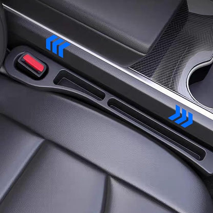 Tesdluy Car Seat Gap Filler Set of 2, Multifunctional Seat Side Gap Seam Filler Organizer with Phone Holder, Universal Fit Fill The Gap Between Seat & Console for Car, SUV, Truck