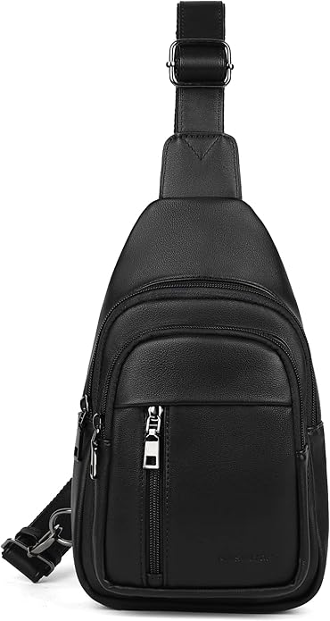 MASINTOR Sling Bag for Women - Crossbody Bags Fanny Pack with Vegan Leather - Adjustable Sling Backack for Travel