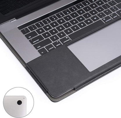 TYTX Laptop Case for MacBook Pro 16 Inch Leather Case 2021-2026 M5 A3428 A3429 M4 A3403 A3186 M3 A2991 M2 A2780 M1 A2485 Protective Folio Book Cover with Vents and Stand Function, Black