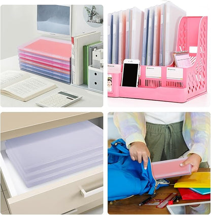 6 Pack Photo Storage Box, Fits 8" x 10" Photo, Large Plastic Scrapbook Paper Storage with Snap-Tight Latch, Photo Organizer for Protecting Photos, Crafts, Scrapbooks, Office Supplies, A4 Files