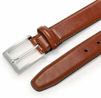 XOUXOU Men's Casual Leather Jeans Belts Classic Work Business Dress Belt with Prong Buckle for Men