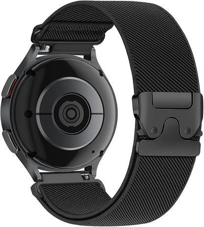 Elastic Nylon Band for Garmin Venu 3 4 2/Forerunner 965 265,22mm Quick Release Stretchy Sport Fabric Parachute Buckle Watch Band for Samsung Galaxy 3 45mm/Watch 46mm/Gear S3 Frontier/Classic Strap