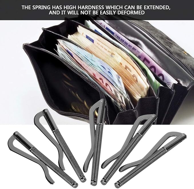 75mm Money Clip, 10PCS Spring Money Clip Wallet Spring Clip Wallet Money Clip Metal Cash Clip