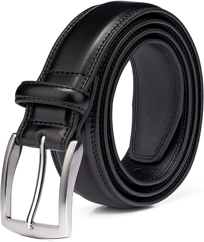 KM Legend Mens Genuine Leather Dress - Classic & Fashion For Work Business And Casual Belt