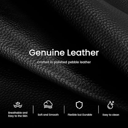 befen Genuine Leather Small Sling Bag for Women Anti-Theft Crossbody Chest Bags Multi-Pockets Fanny Pack with RFID Card Slots