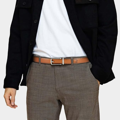 CHAOREN Mens Dress Belt - Ratchet Belt Leather 1 1/4" Comfort Click - Perfect Companion to Mens Dress Shoes