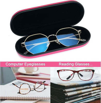 Vemiss Hard Shell Eyeglass Cases, Lightweight Portable Glasses Case for Women Men
