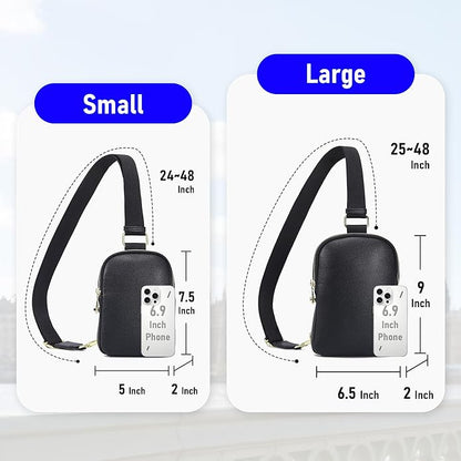 INICAT Small Sling Bag for Women Everyday & Travel Crossbody Bags Lightweight Cross Body Purses Vegan Leather
