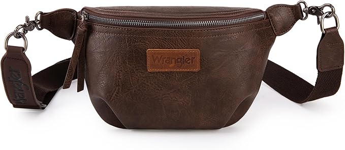 Wrangler Crossbody Bags for Women Large Fanny Packs Bum Bag Travel Belt Bags Sling Purse