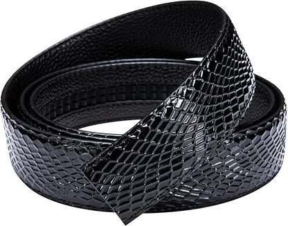 Barry.Wang Mens Belts Leather Ratchet Automatic Buckle Slide Click 1 3/8" Designer Dress Fashion Classic Casual Work Business