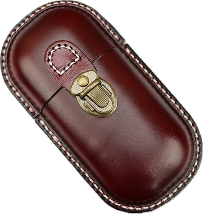 Leather Eyeglass Case Hard Shell Retro Men And Women Sunglasses Nearsighted Glasses Locking clasp Protection Box