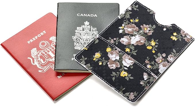 XEYOU Passport Holder Cover - Ultra Slim Premium Synthetic Leather Travel Wallet Case Cover