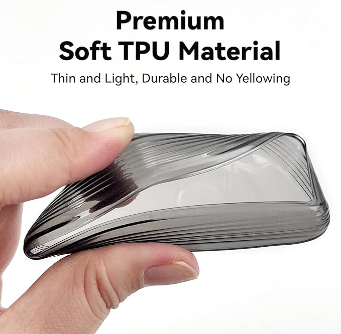 Clear TPU Key Fob Cover, Compatible with GMC Yukon Denali Sierra 2021-2026, Fit for Chevy Silverado Suburban Tahoe Buick etc, Transparent Soft Key Case (Grey, 1 Pcs)