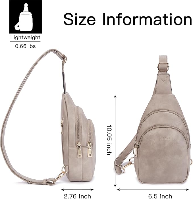 Telena Crossbody Bags for Women Leather Cross Body Sling Bag for Woman Travel
