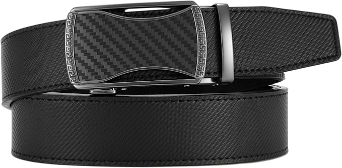 CHAOREN Leather Ratchet Belt Men 2 Pack - Customizable Fit, Effortless Style (35mm)
