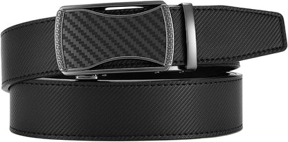 CHAOREN Leather Ratchet Belt Men 2 Pack - Customizable Fit, Effortless Style (35mm)