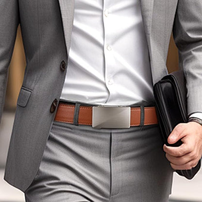 Zitahli Ratchet Belts for Men,Adjustable for Gift mens belt Leather For Dress and Casual Trim to Fit,Men's Accessories