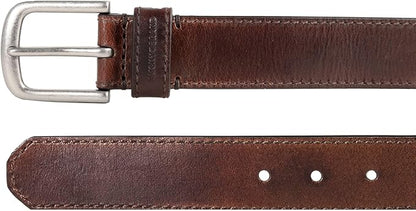 Lucky Brand Men's Jeans Leather Belt| Classic| Casual| Dress| Everyday| American Heritage| Genuine Leather| Metal Buckle