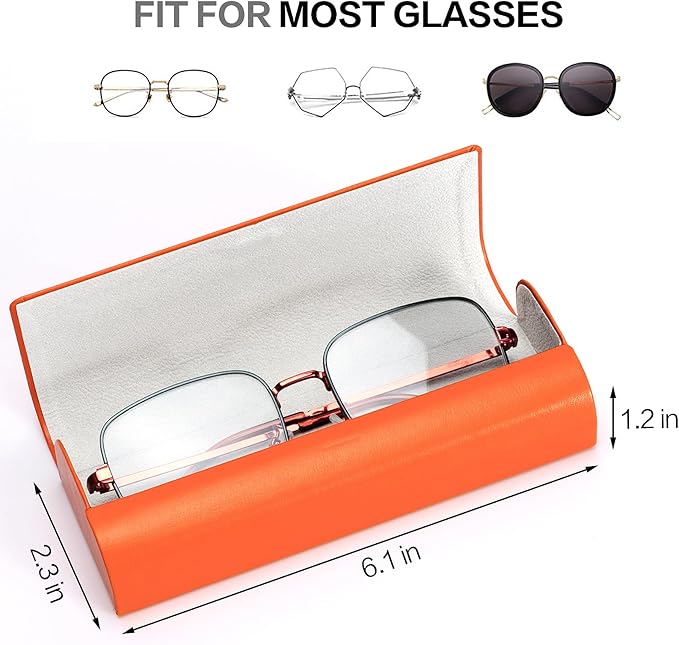 Vemiss Hard Shell Eyeglass Cases, Lightweight Portable Glasses Case for Women Men