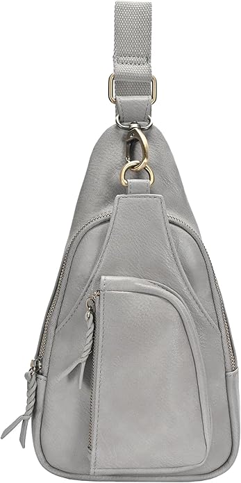 MMS Brands Antik Kraft Tasha Crossbody Sling | Vegan Leather Crossbody Bag for Women with 16-20" Strap | Sling Bags for Women